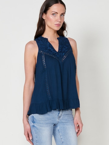 Camicia da donna di KOROSHI in blu: frontale