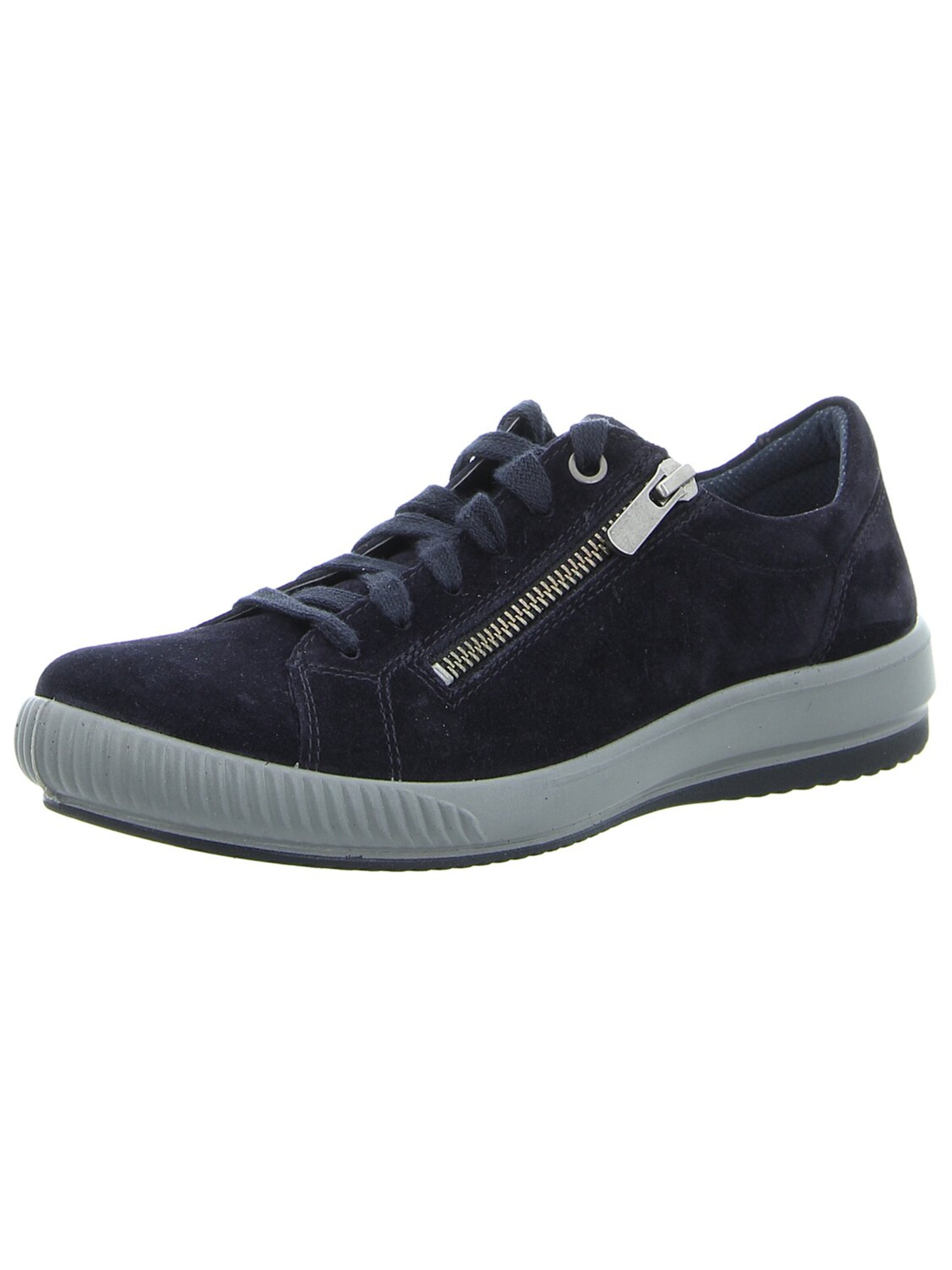 Legero Sportlicher Schnürschuh 'Damen Schnürschuh 2-001162-8000 Rauleder in blau' in Blau: Vorderseite