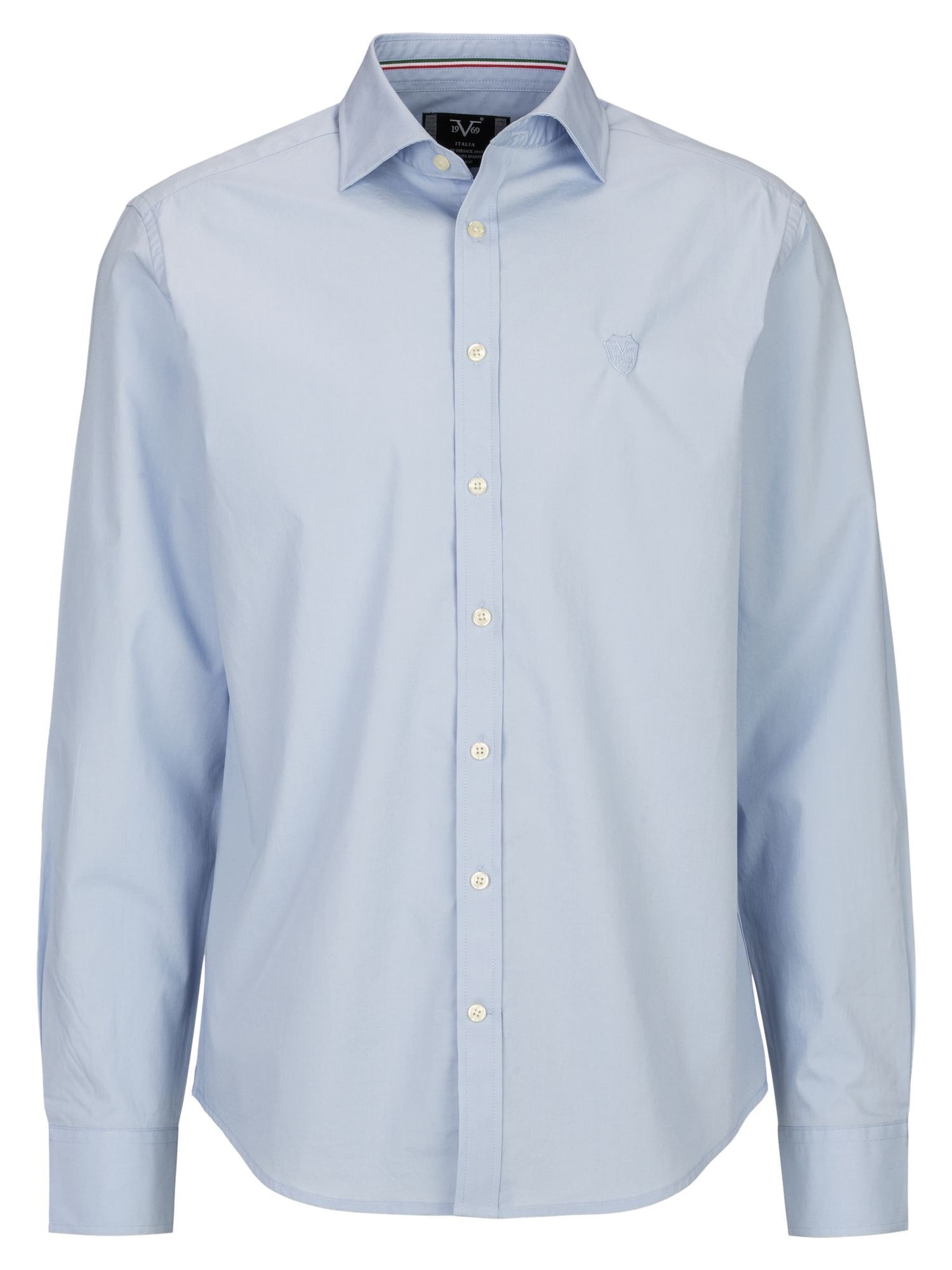 19V69 ITALIA Regularny krój Koszula biznesowa 'Ricky' w kolorze niebieski: przód