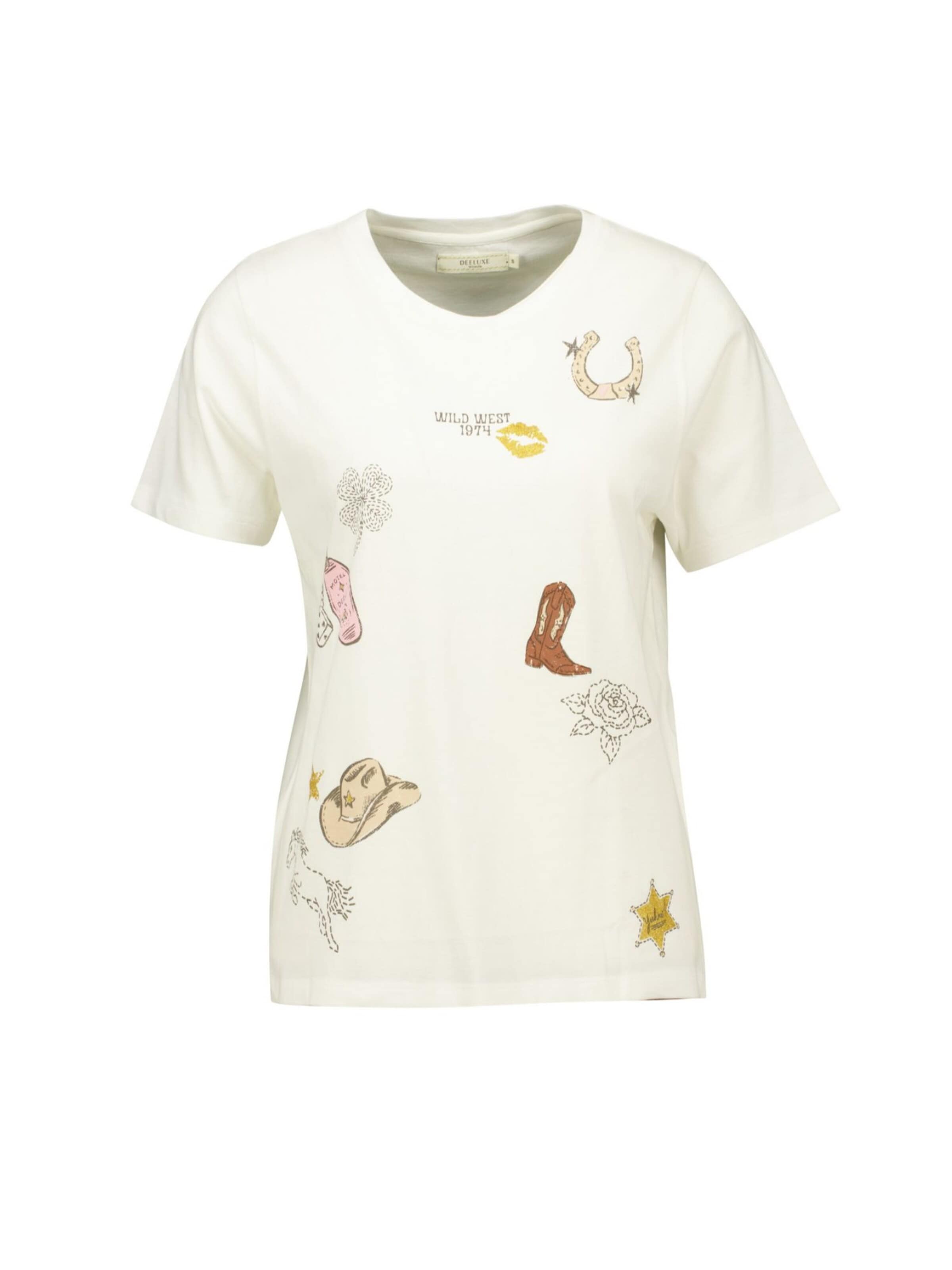 T-Shirt Deeluxe en blanc : devant