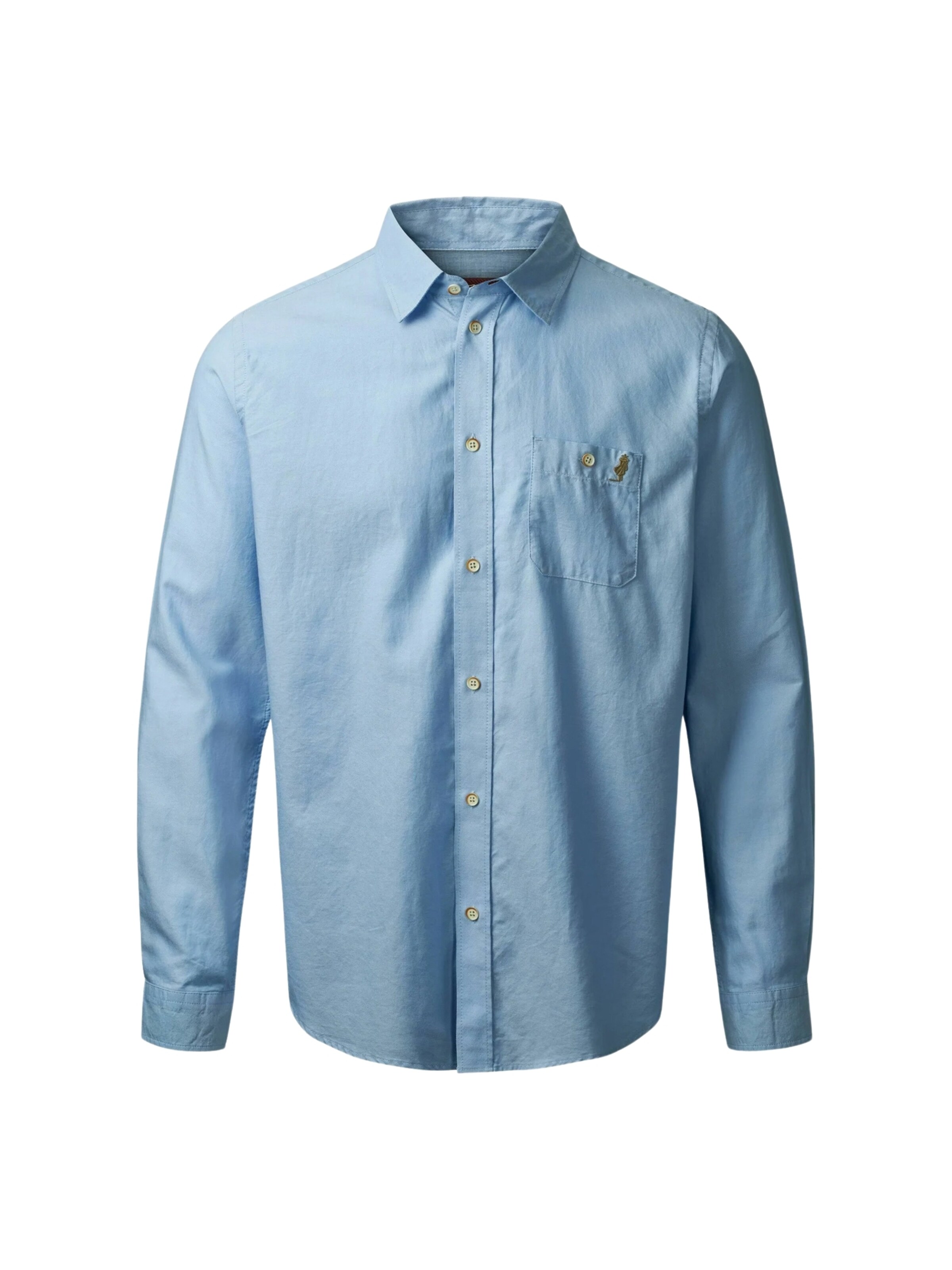 MCS Regular Fit Businesspaita 'Brandon' värissä sininen: etupuoli