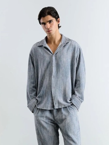 Giesto Comfort fit Overhemd in Blauw: voorkant