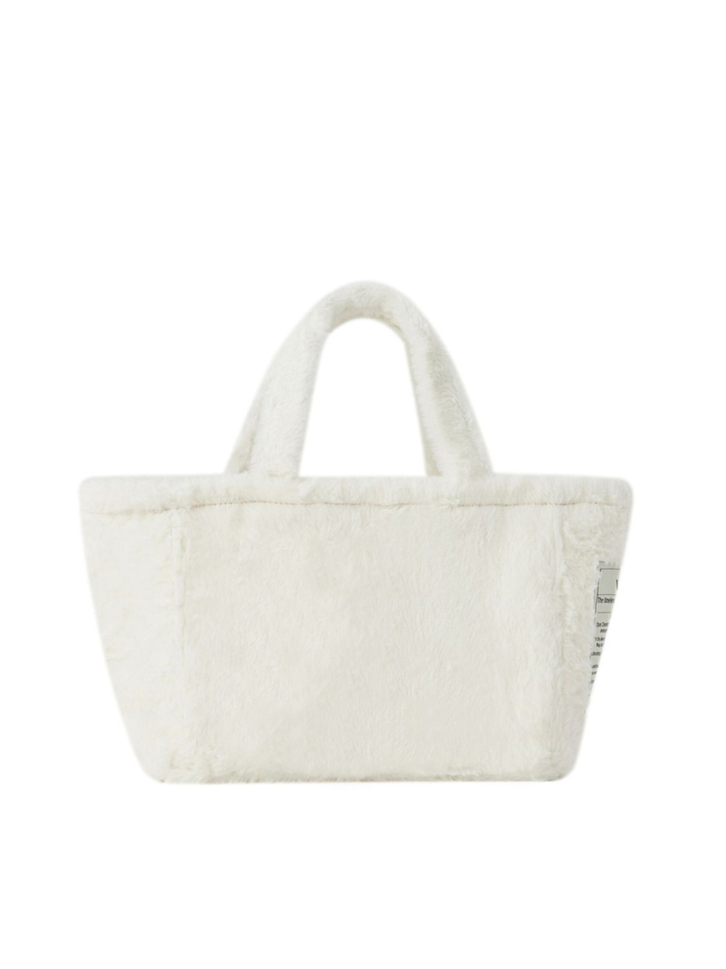 VINT+ Håndtaske 'Fluffy Bag Small' i hvid