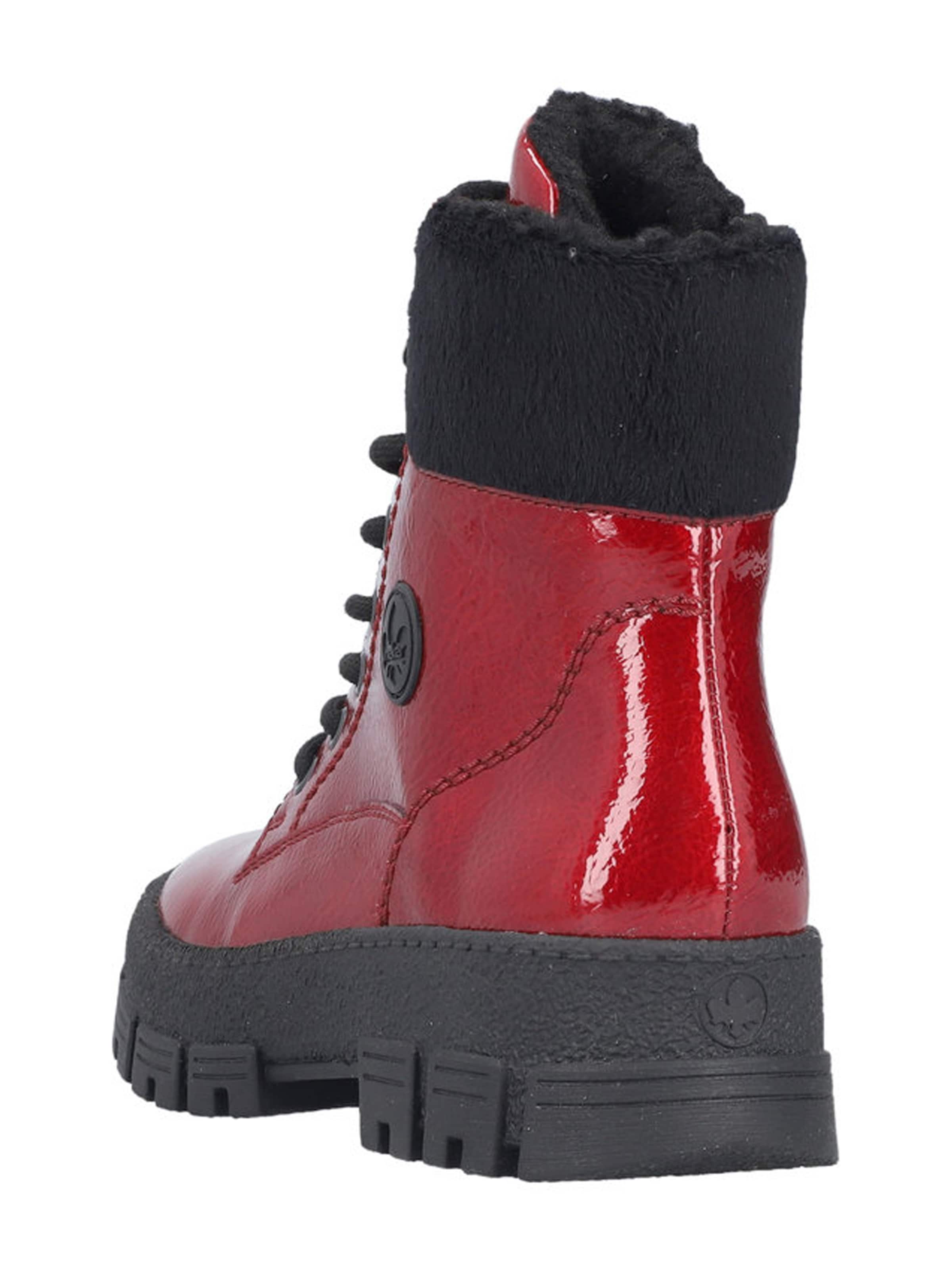 Rieker Μποτάκι με κορδόνια σε κόκκινο