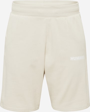 Pantalon de sport Hummel en beige : devant
