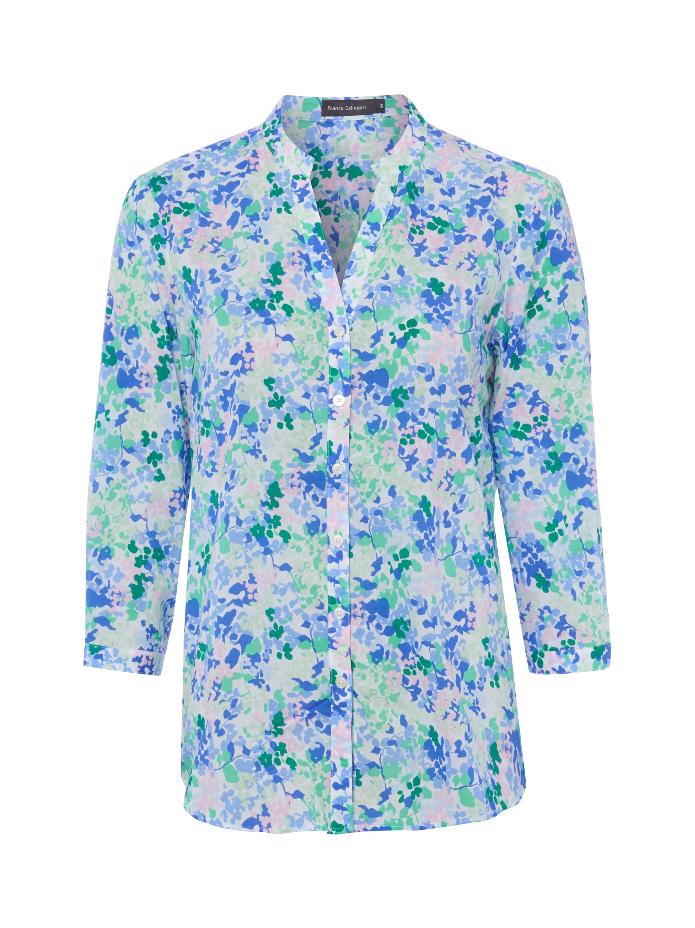 Franco Callegari Blouse in Blauw: voorkant