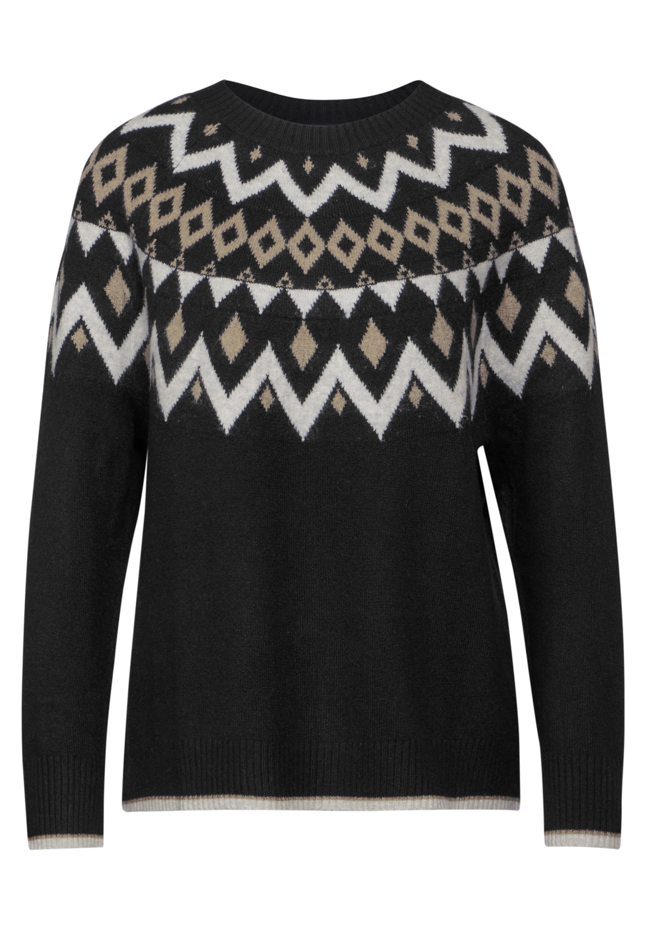 STREET ONE Pullover in Schwarz: Vorderseite