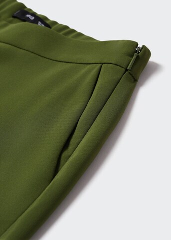 MANGO Regular Bügelfaltenhose 'semiflu' in Grün