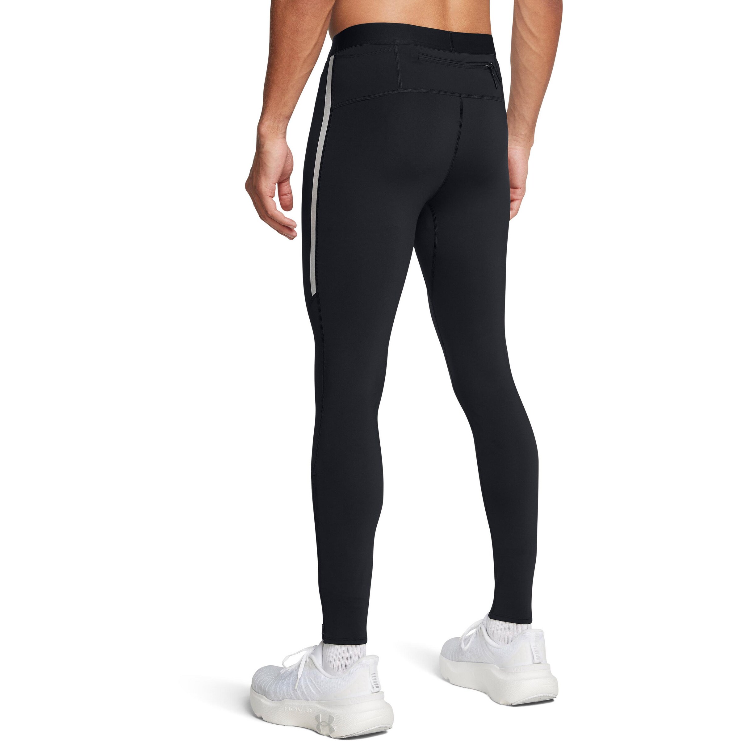 UNDER ARMOUR Skinny Sportbroek 'Launch Elite' in Zwart