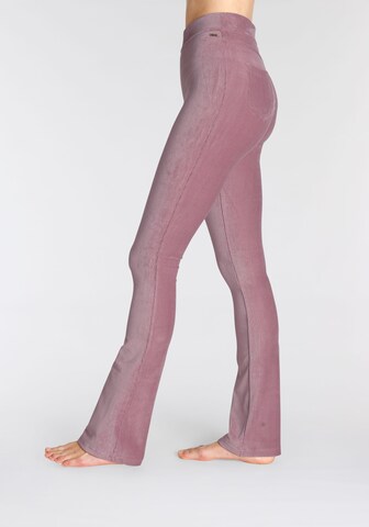 évasé Pantalon LASCANA en rose