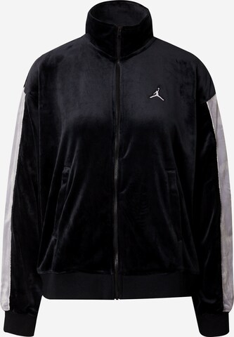 Jordan Zip-Up Hoodie in Black: front