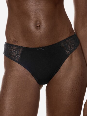 Mey String 'Amorous'‌‌‌‌ in Schwarz: Vorderseite