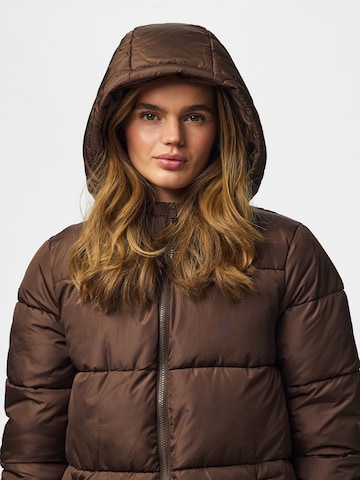 PIECES Winter coat 'PCBEE' in Brown
