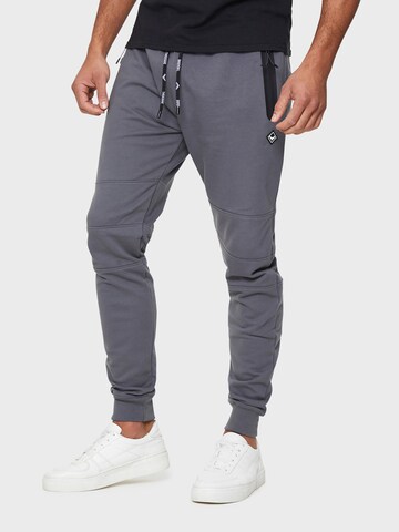 Threadbare Tapered Trousers 'Tristain' in Grey: front