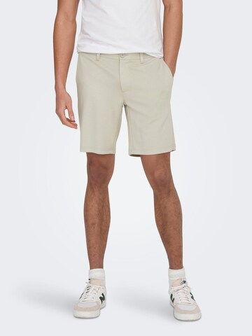 ONLY Baggy Trousers 'Mark' in Beige