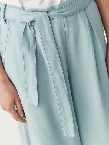 TATUUM Wide leg Bandplooibroek 'Zami 1' in Blauw