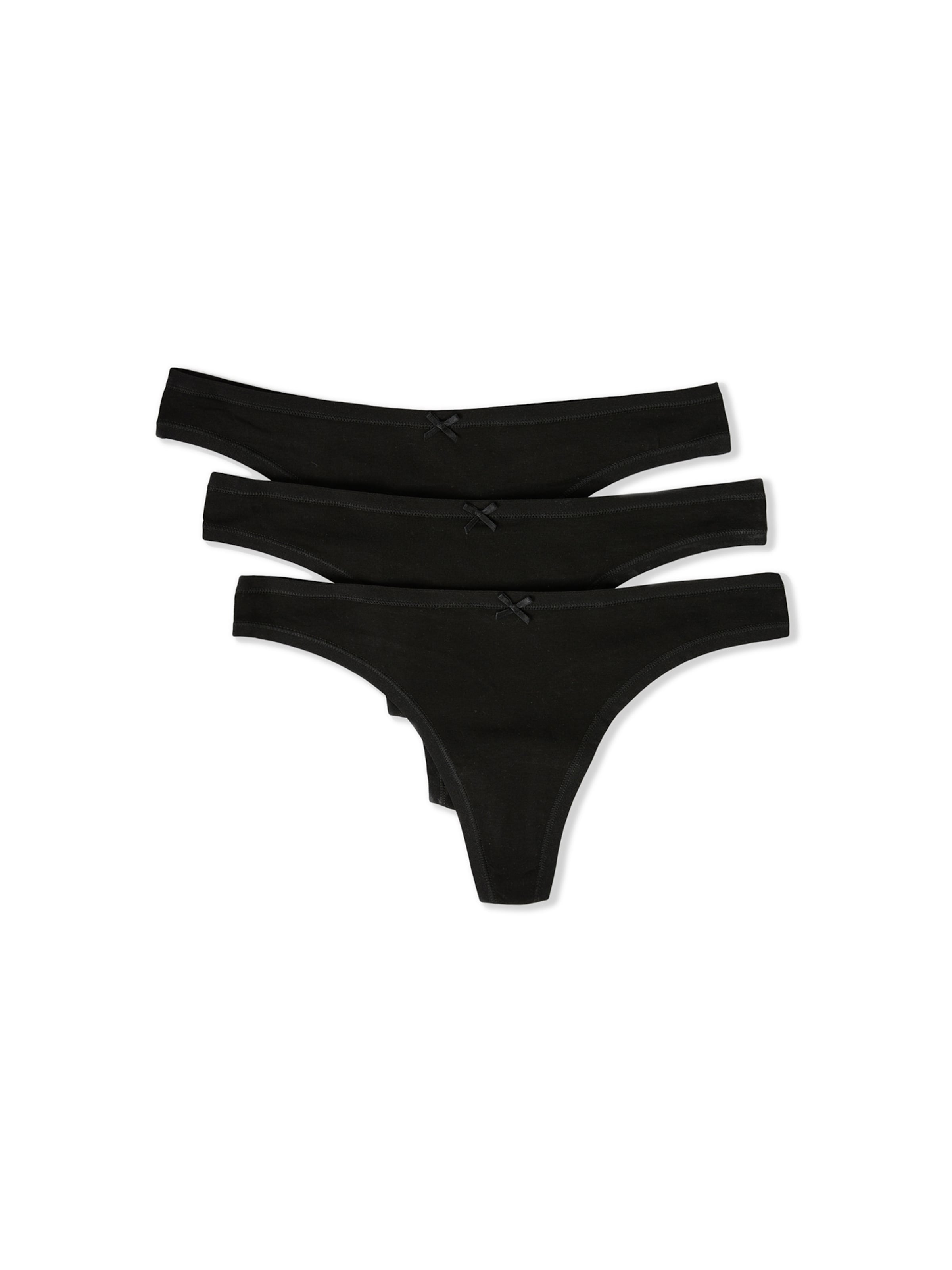 ETAM Thong 'Jack' in Black: front
