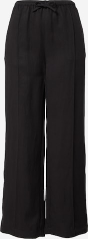 Wide Leg Pantalon à plis 'Linn' LeGer by Lena Gercke en noir : devant