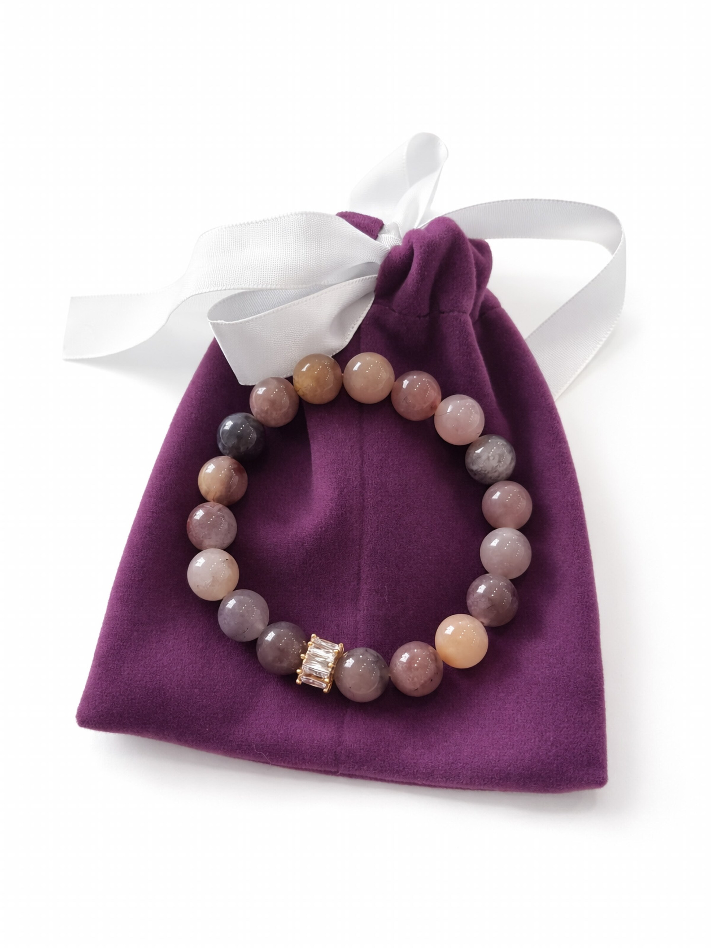 Secret Stones Armband in Braun