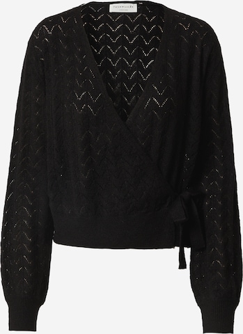 rosemunde Knit Cardigan in Black: front