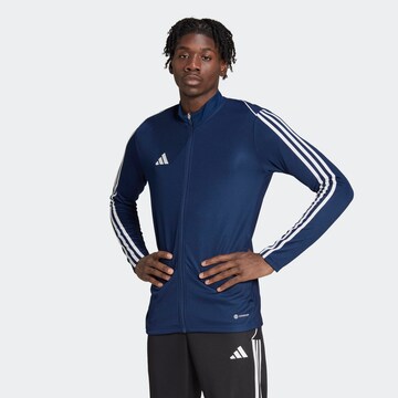 Veste outdoor 'Tiro 23 League' ADIDAS PERFORMANCE en bleu : devant