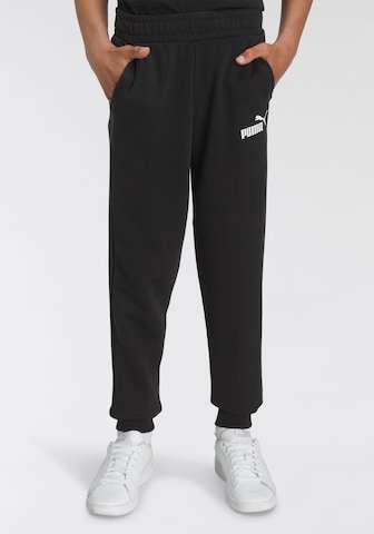 PUMA Tapered Pants 'Essentials' in Black: front