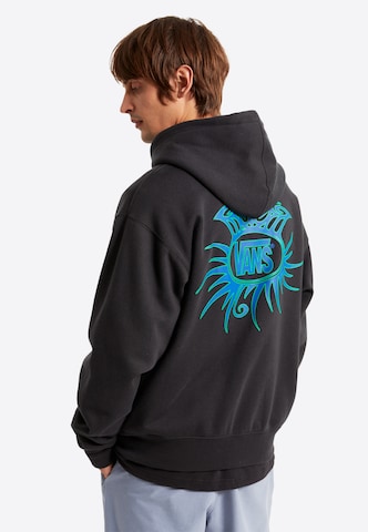 VANS Zip-Up Hoodie 'Torched' in Black: front