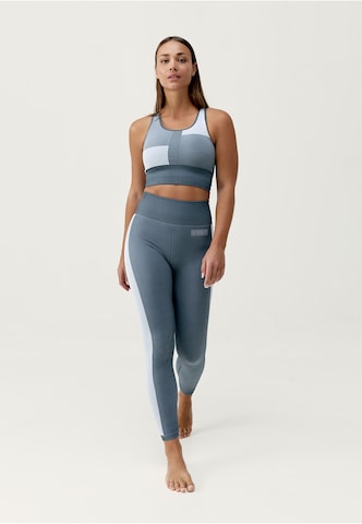 Born Living Yoga Skinny Sporthose 'Athena' in Blau