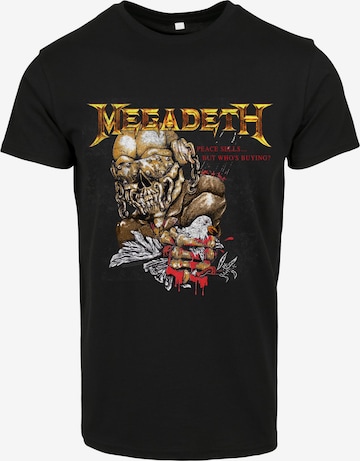 Merchcode T-Shirt 'Megadeth' in Schwarz: predná strana
