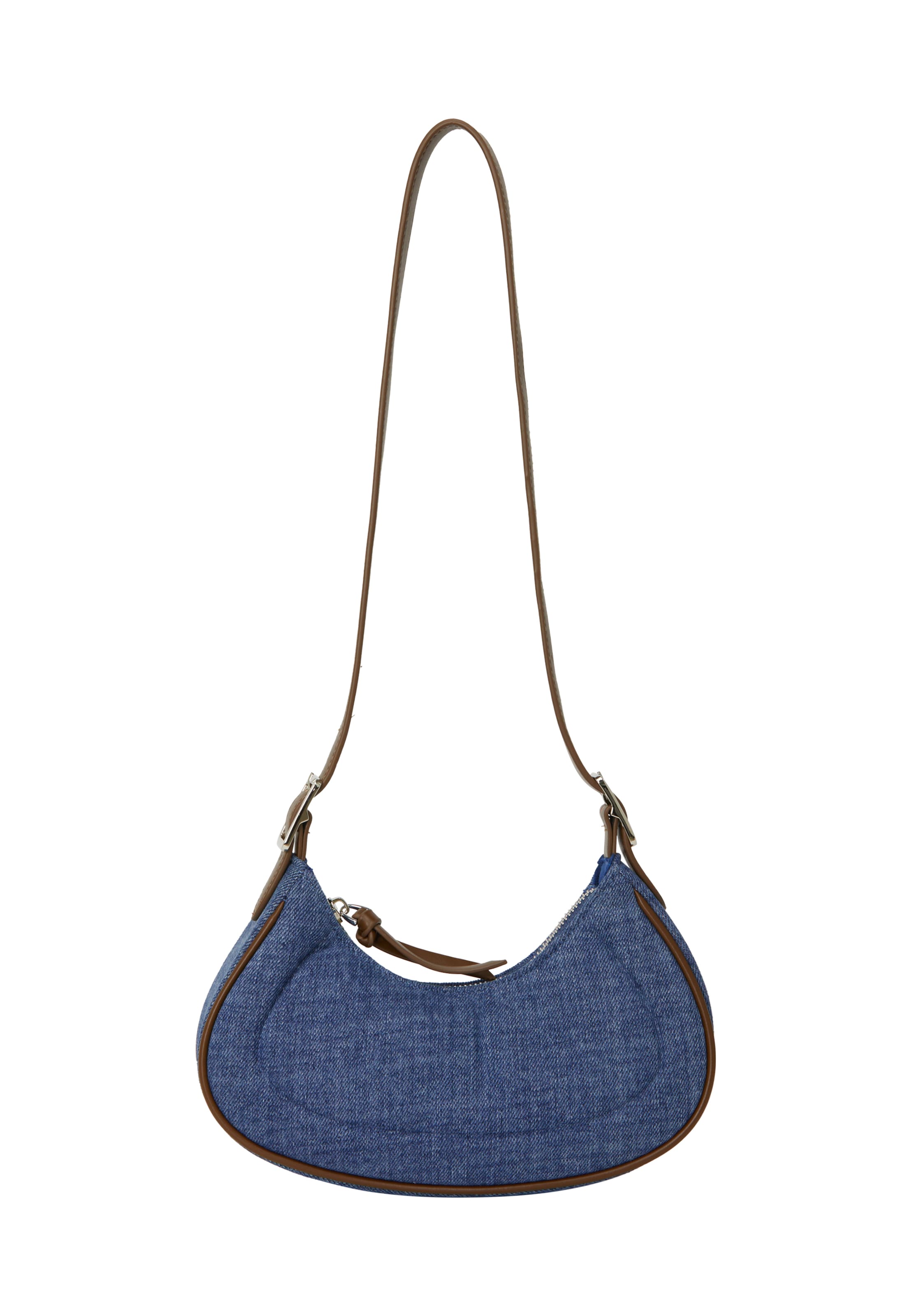 faina - Mala de ombro em azul: frente