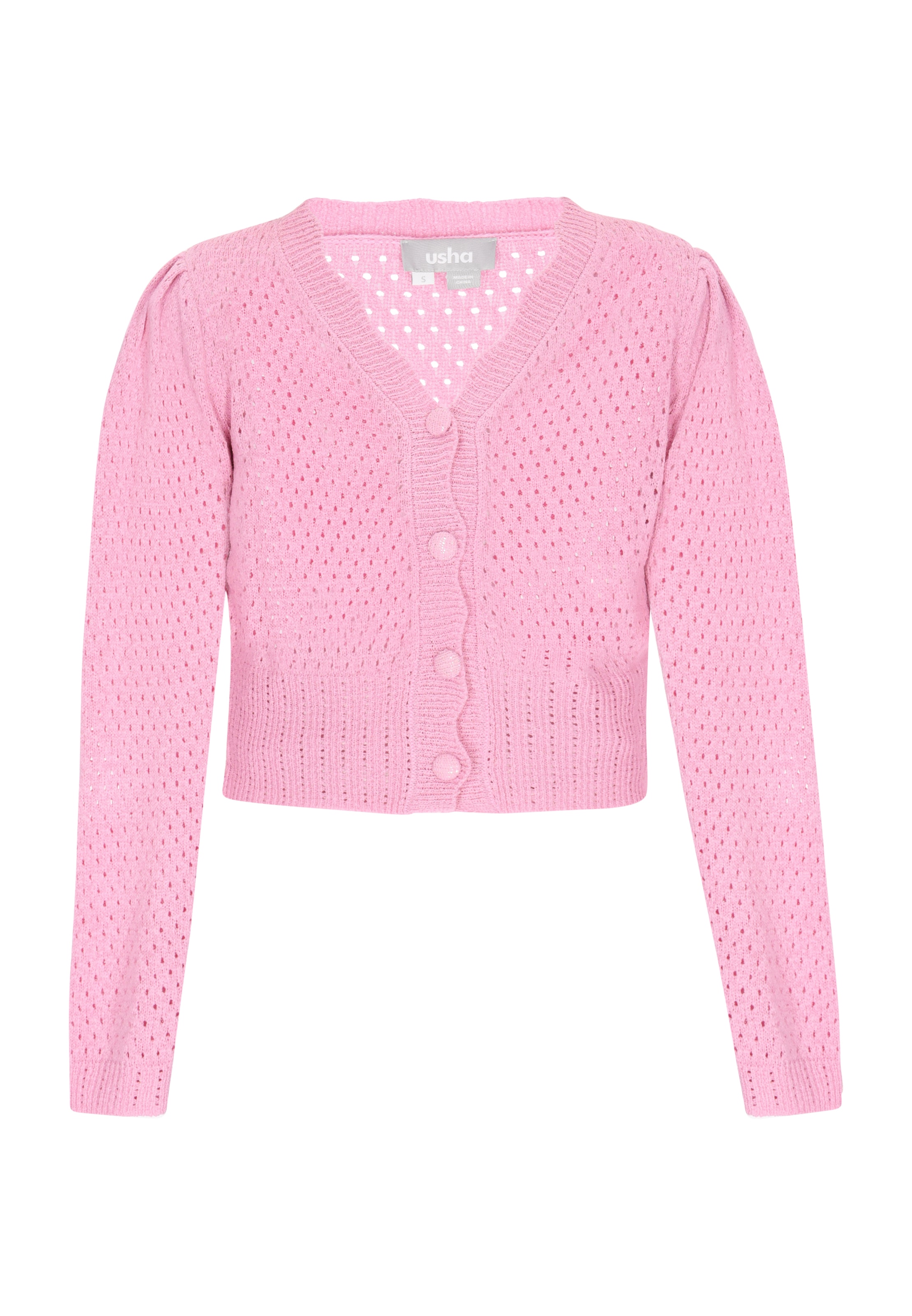 Usha Kardigán - rózsaszín: elől