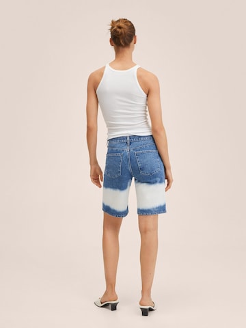 MANGO Regular Shorts 'TIEDYE' in Blau