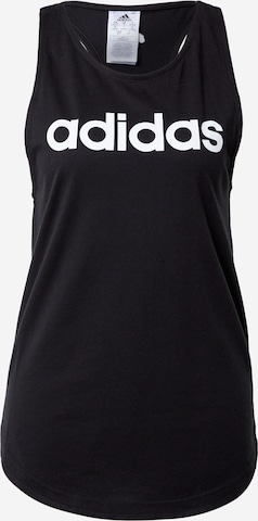 ADIDAS SPORTSWEAR Αθλητικό τοπ 'Essentials' σε μαύρο: μπροστά