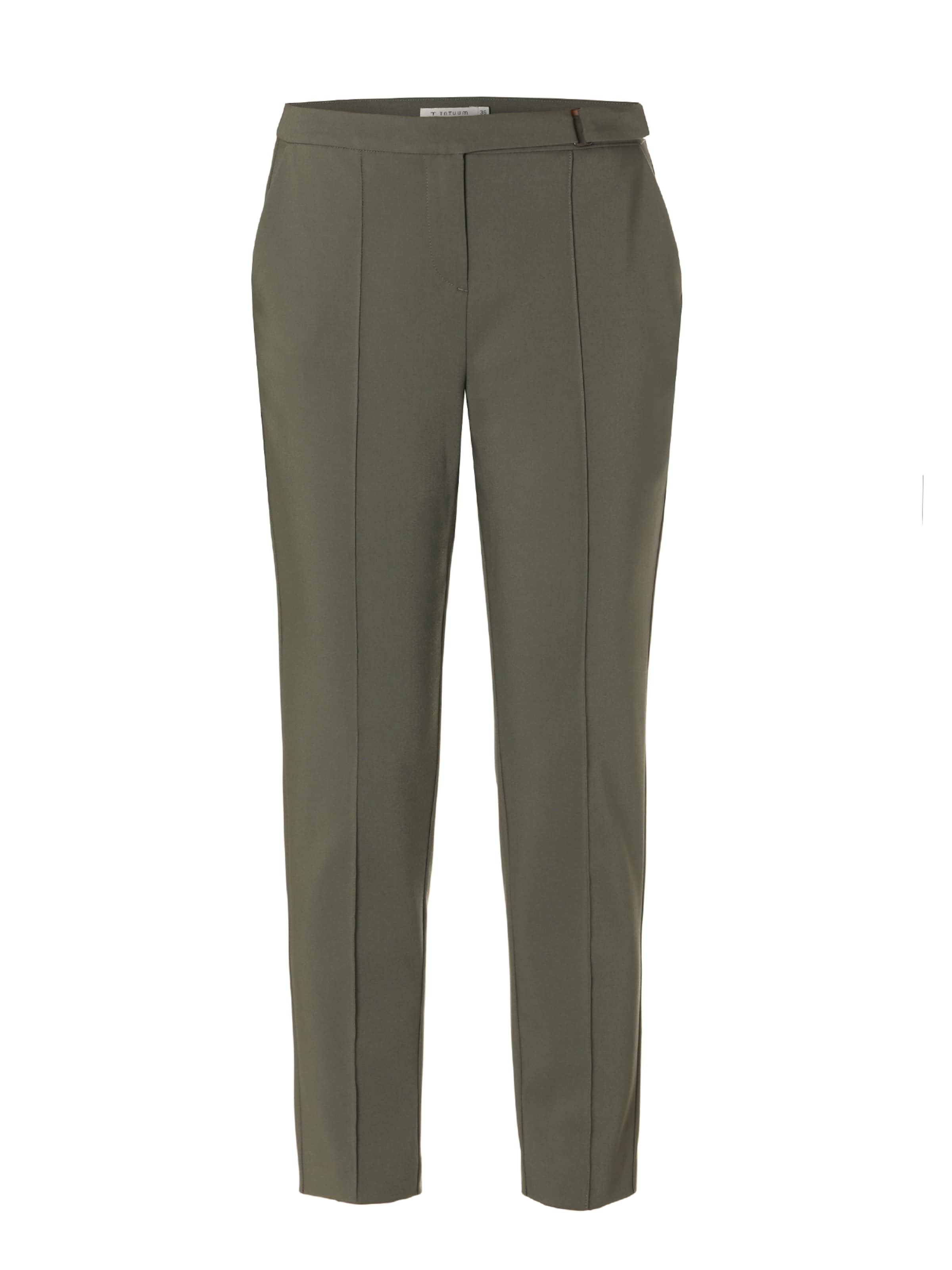 regular Pantaloni con piega frontale 'Jakina' di TATUUM in verde: frontale