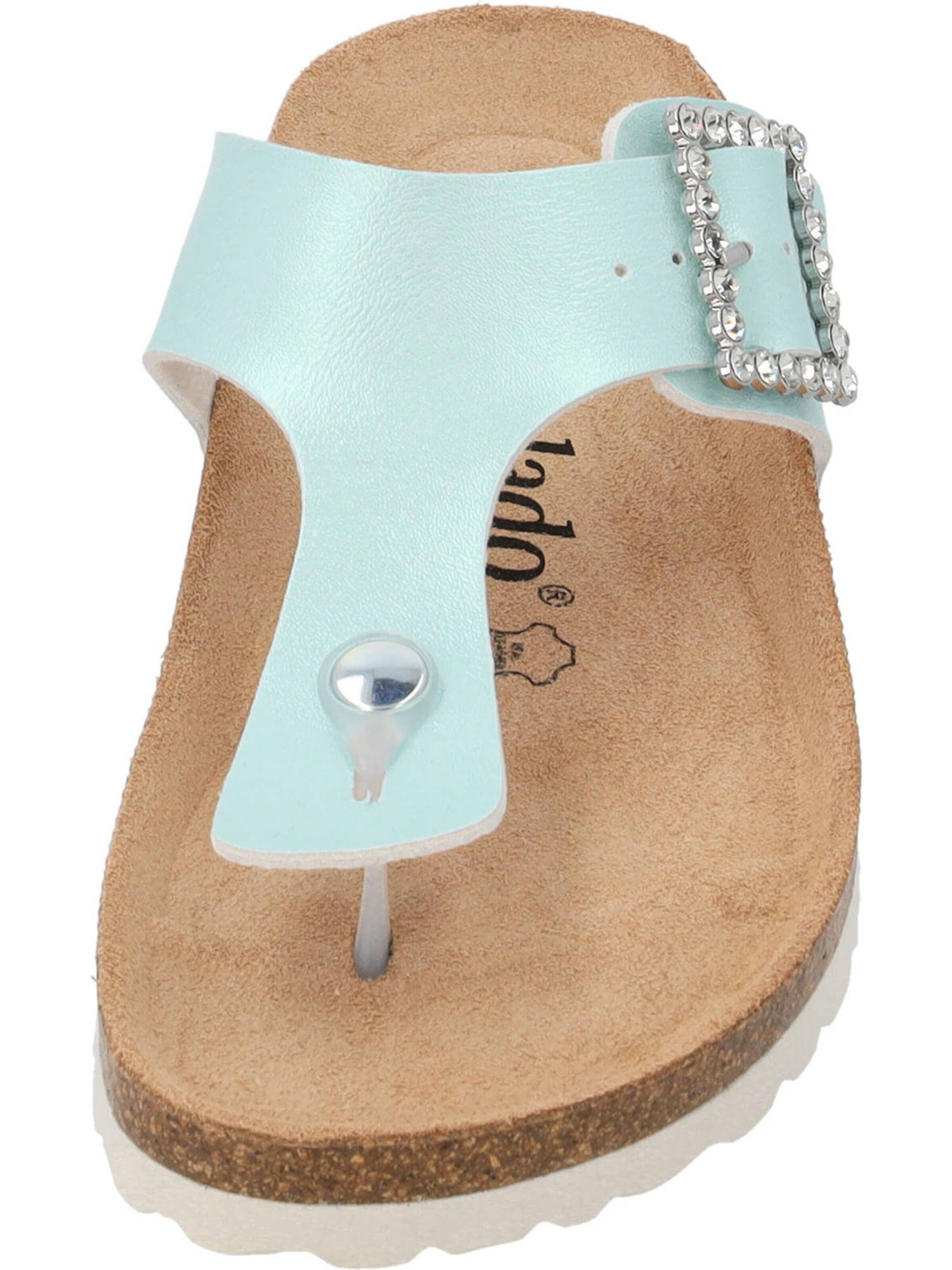 Palado by Sila Sahin T-bar sandals 'Kos SQ' in Green