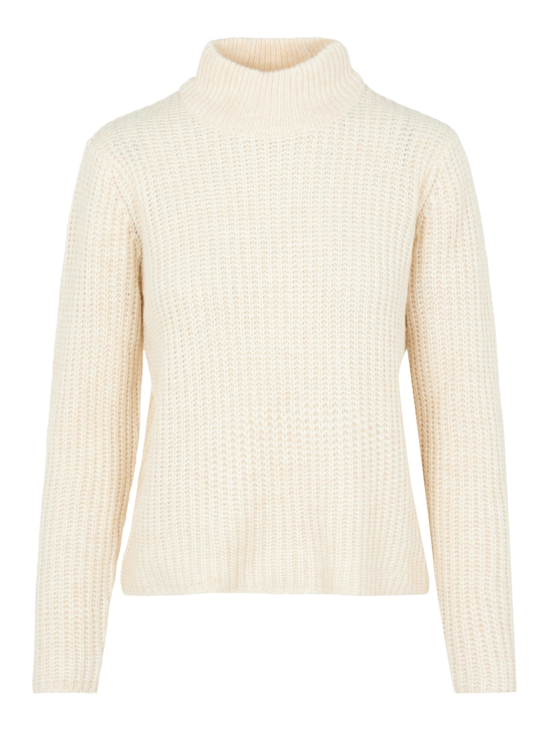 Abbigliamento Dllow PIECES Pullover Cilla in Bianco Lana Abbigliamento Dllow PIECES Pullover Cilla in Bianco Lana