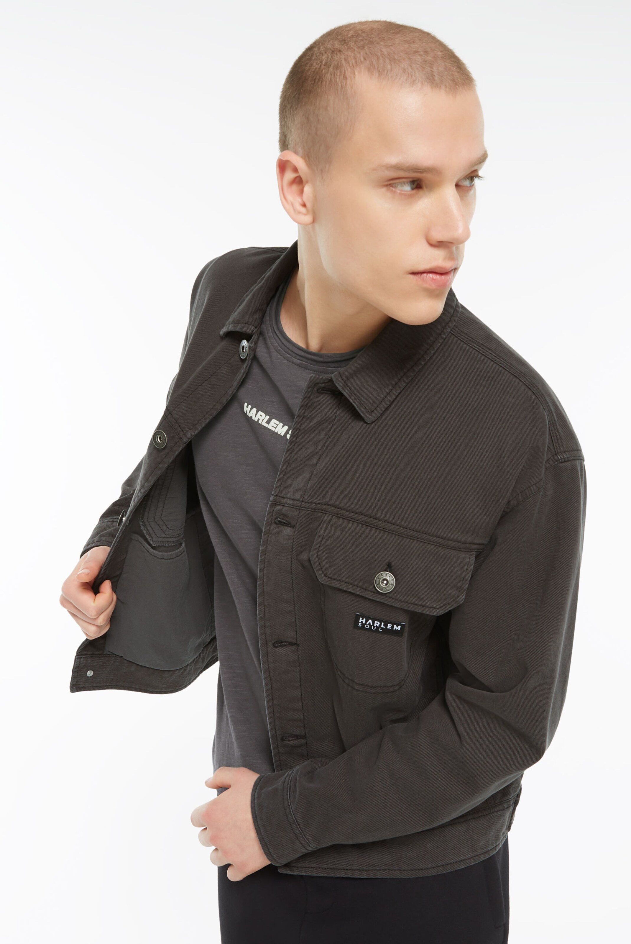Harlem Soul Winter Jacket in Grey
