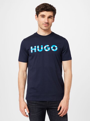 Tricou 'Dulivio' de la HUGO Red pe albastru: față