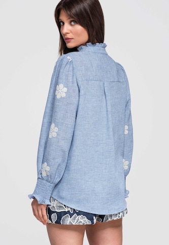 Ombre Blouse in Blue