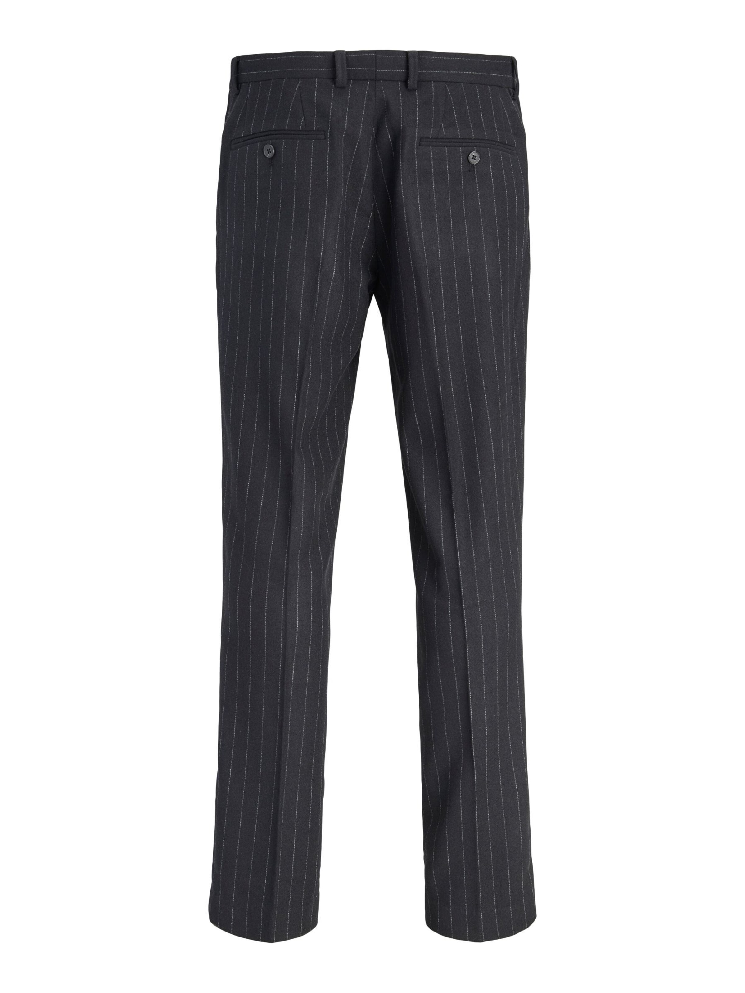 JACK & JONES - Slimfit Pantalón de pinzas 'MARTIN' en negro