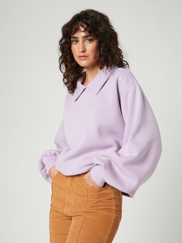 florence by mills exclusive for ABOUT YOU Sweatshirt 'Joy' in Purple: front