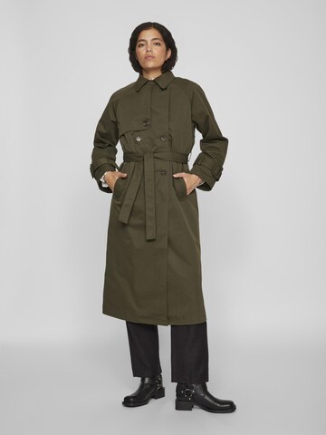 VILA Between-seasons coat in Green: front