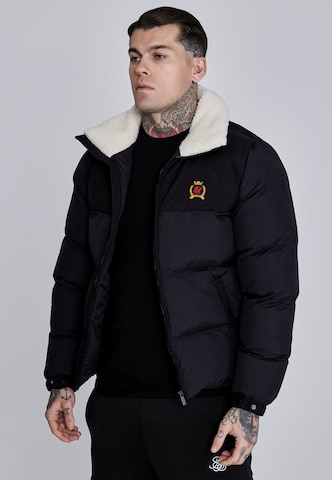 Veste mi-saison SikSilk en noir : devant