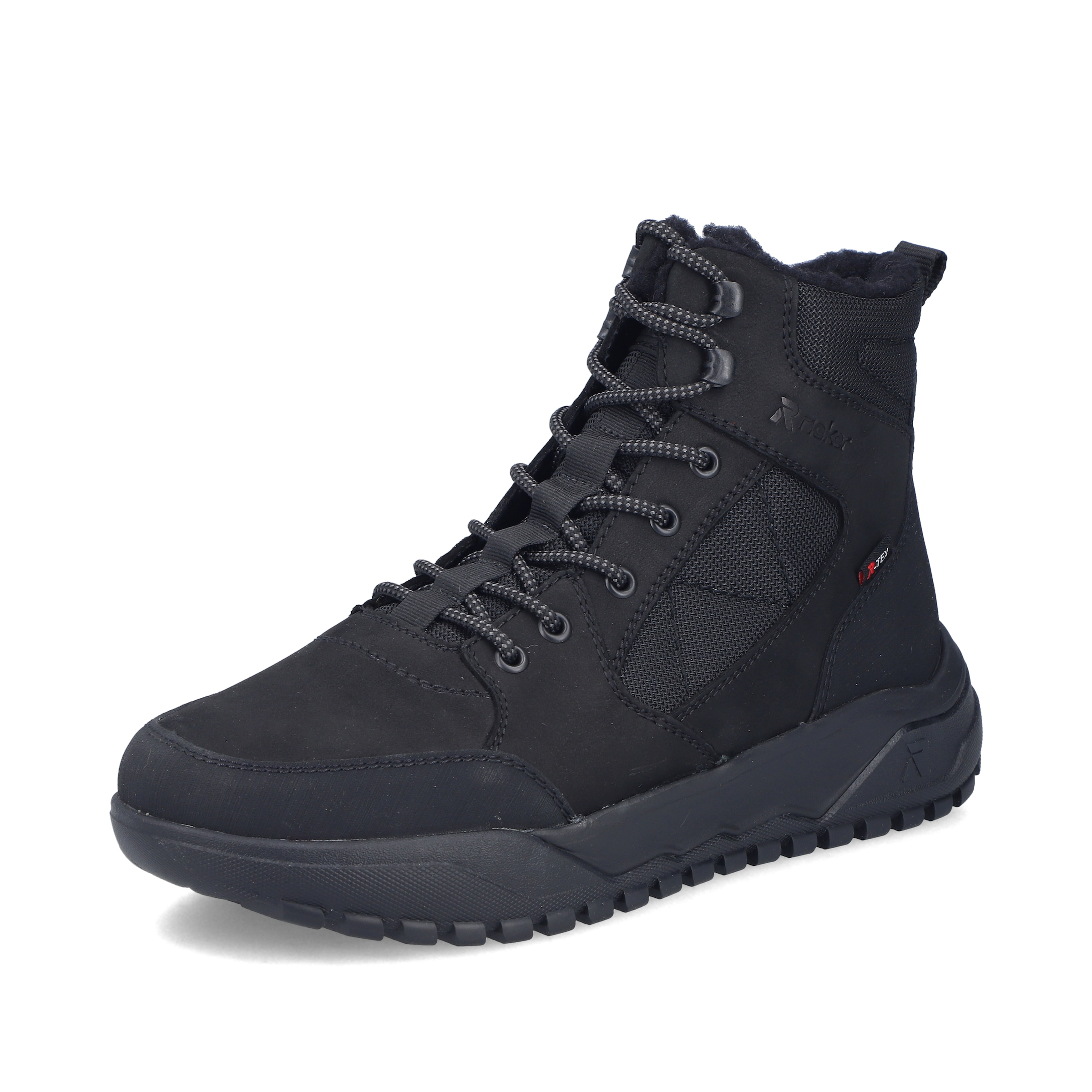 Bottines à lacets ' U1510 ' Rieker en noir : devant