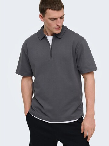 Only & Sons Poloshirt 'ONSNewkodyl' in Grau