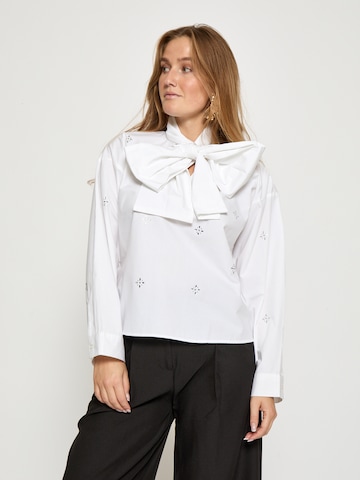 Top 'Lumi' di minus in bianco: frontale