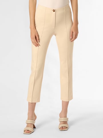 Marc Cain Pleated Pants in Beige: front
