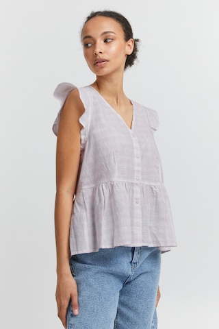 ICHI Blouse 'GRY' in Lila: voorkant