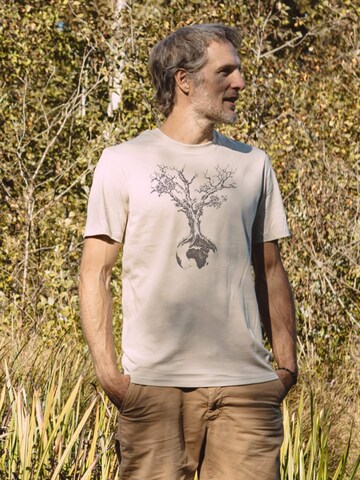 Maglietta 'Desert Dust Weltenbaum' di Life-Tree in beige