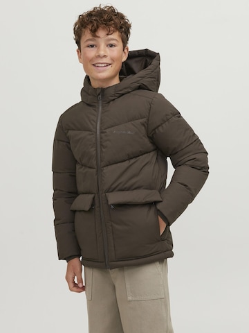 Jack & Jones Junior Tussenjas in Bruin: voorkant